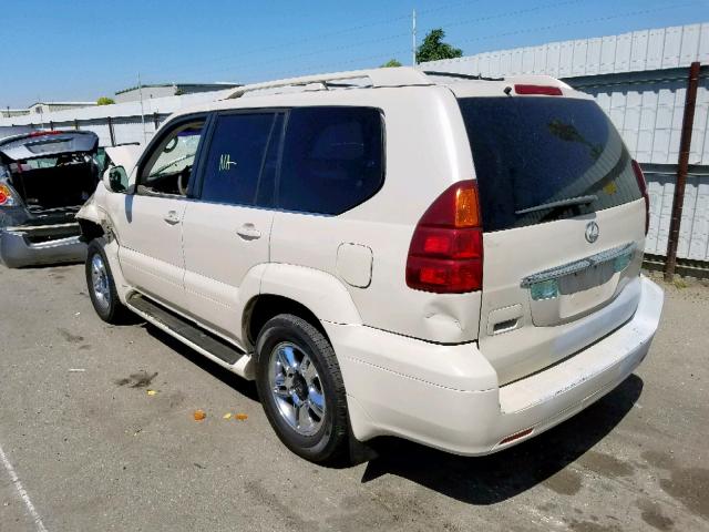 JTJBT20X430010038 - 2003 LEXUS GX 470 WHITE photo 3