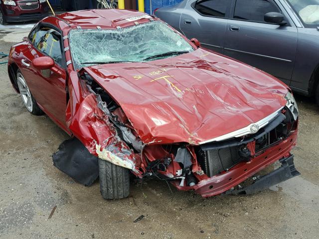 1C3AN69L34X015177 - 2004 CHRYSLER CROSSFIRE RED photo 1