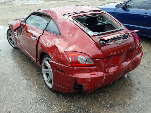 1C3AN69L34X015177 - 2004 CHRYSLER CROSSFIRE RED photo 3