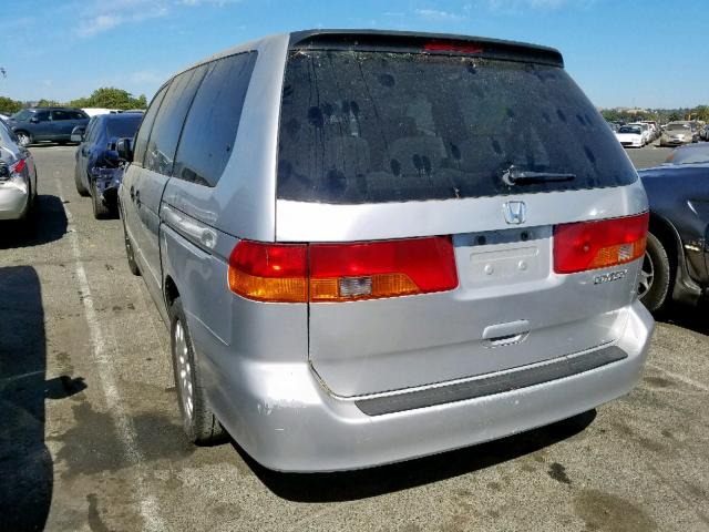 5FNRL185X3B118146 - 2003 HONDA ODYSSEY LX SILVER photo 3