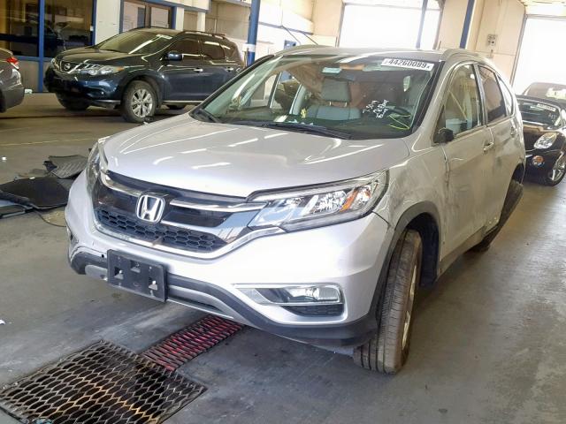 2HKRM4H79FH680562 - 2015 HONDA CR-V EXL SILVER photo 2