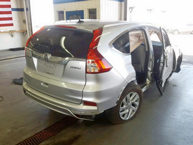 2HKRM4H79FH680562 - 2015 HONDA CR-V EXL SILVER photo 4