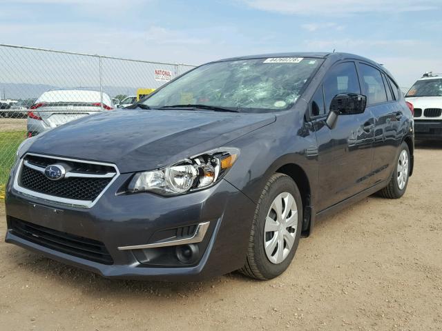 JF1GPAA68G8281680 - 2016 SUBARU IMPREZA GRAY photo 2