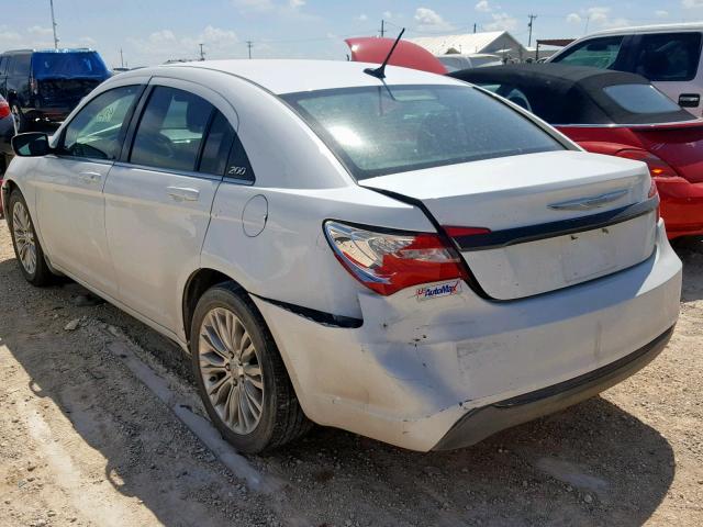 1C3CCBABXCN262071 - 2012 CHRYSLER 200 LX WHITE photo 3