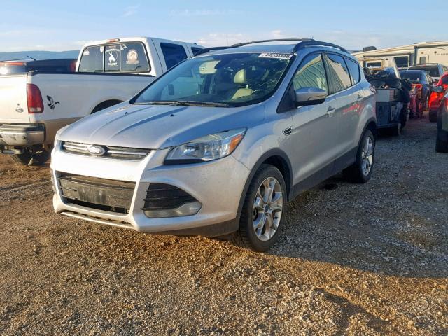 1FMCU9HX8DUC17099 - 2013 FORD ESCAPE SEL SILVER photo 2