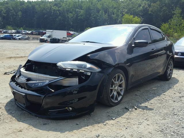 1C3CDFBB3ED697669 - 2014 DODGE DART SXT BLACK photo 2