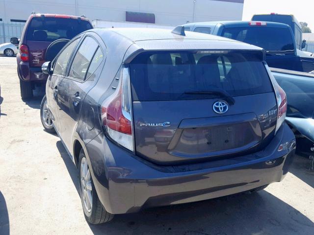 JTDKDTB33F1105561 - 2015 TOYOTA PRIUS C GRAY photo 3