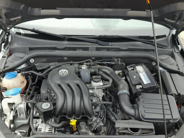 3VW2K7AJ4EM258042 - 2014 VOLKSWAGEN JETTA BASE BLACK photo 7