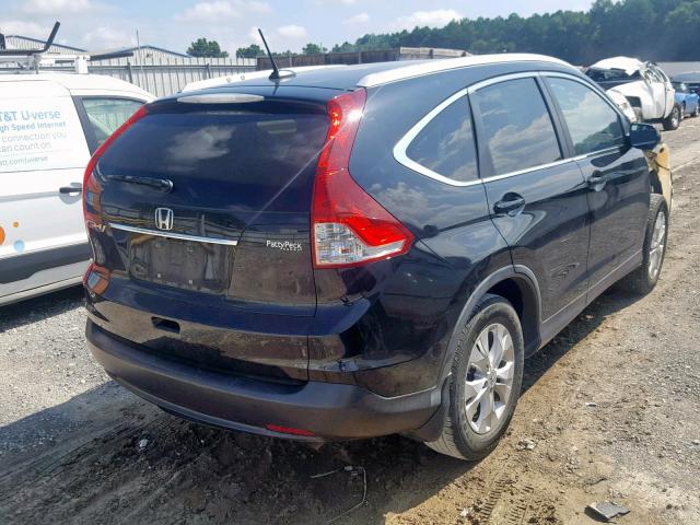 5J6RM3H75DL032309 - 2013 HONDA CR-V EXL BLACK photo 4