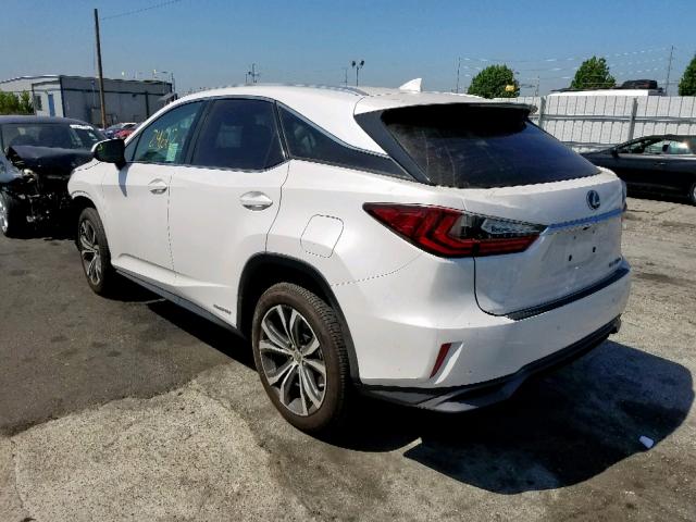 2T2BGMCA6HC011954 - 2017 LEXUS RX 450H WHITE photo 3