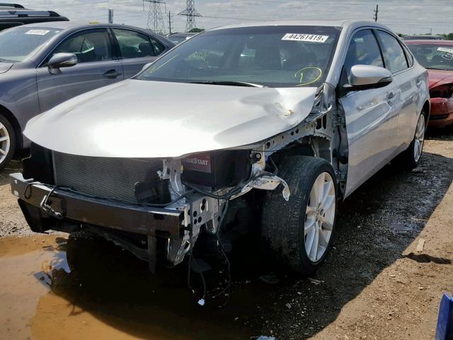 4T1BK1EB8EU093736 - 2014 TOYOTA AVALON BAS SILVER photo 2