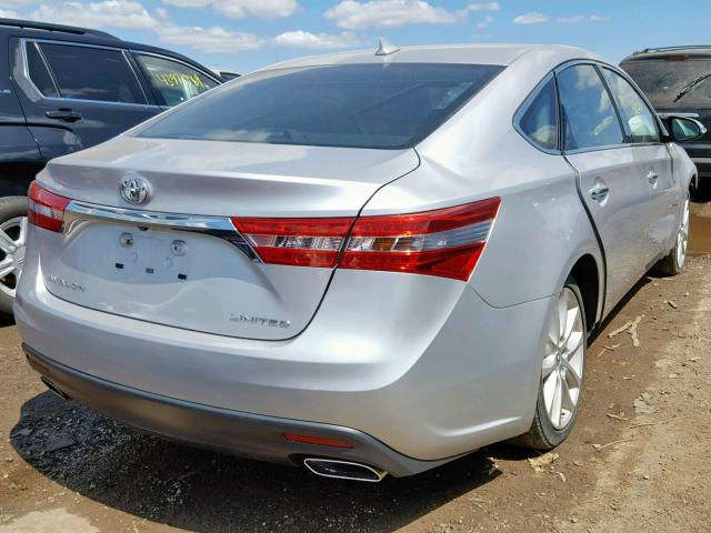 4T1BK1EB8EU093736 - 2014 TOYOTA AVALON BAS SILVER photo 4