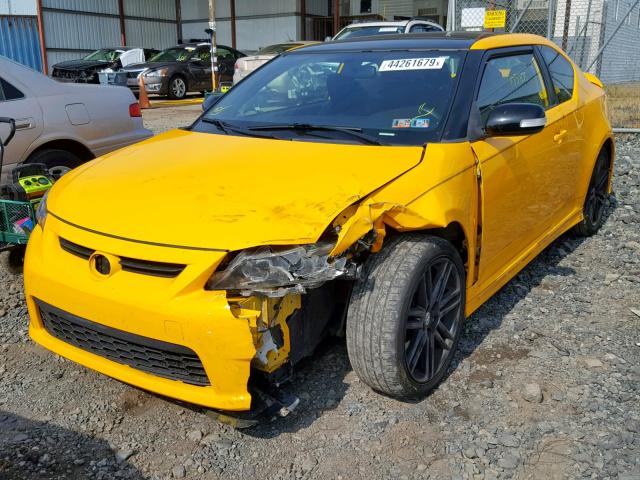 JTKJF5C7XC3029316 - 2012 TOYOTA SCION TC ყვითელი ფოტო 2