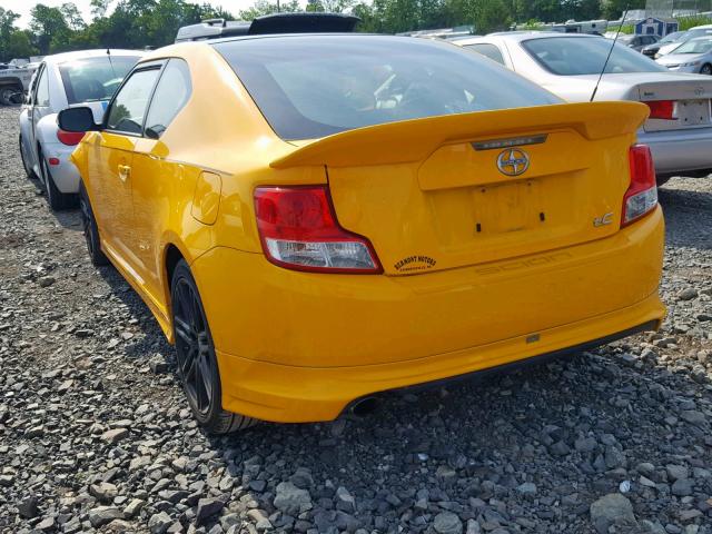 JTKJF5C7XC3029316 - 2012 TOYOTA SCION TC ყვითელი ფოტო 3