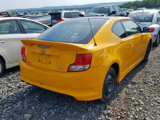 JTKJF5C7XC3029316 - 2012 TOYOTA SCION TC ყვითელი ფოტო 4