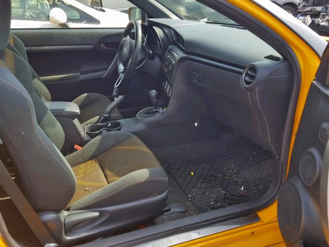 JTKJF5C7XC3029316 - 2012 TOYOTA SCION TC ყვითელი ფოტო 5