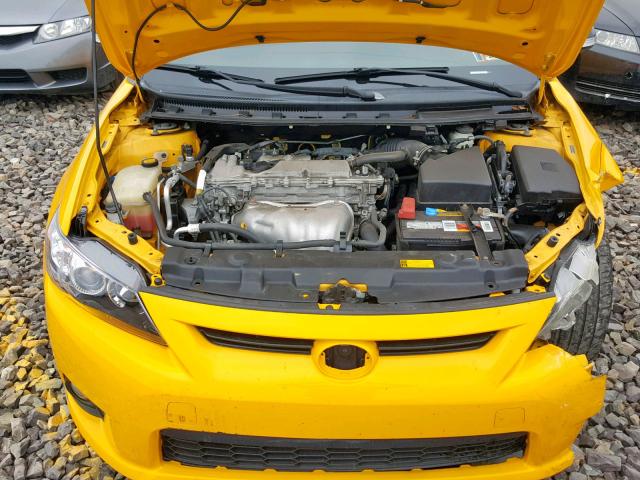 JTKJF5C7XC3029316 - 2012 TOYOTA SCION TC ყვითელი ფოტო 7