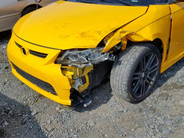 JTKJF5C7XC3029316 - 2012 TOYOTA SCION TC ყვითელი ფოტო 9