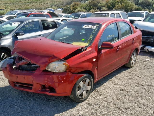 KL1TD56667B132728 - 2007 CHEVROLET AVEO BASE Qırmızı foto 2
