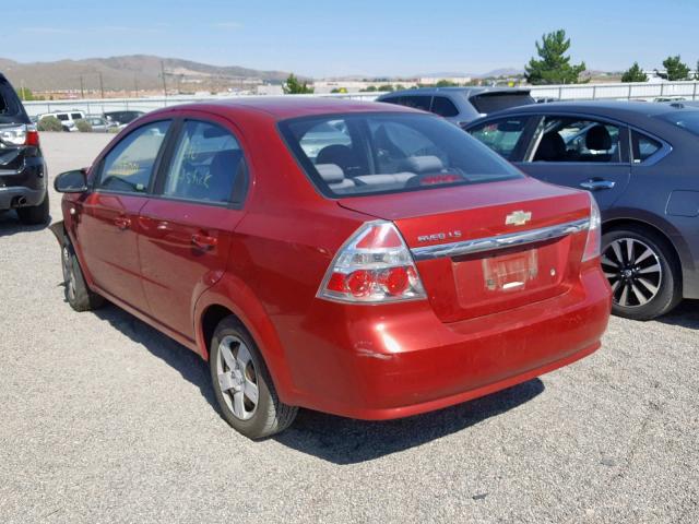 KL1TD56667B132728 - 2007 CHEVROLET AVEO BASE Qırmızı foto 3