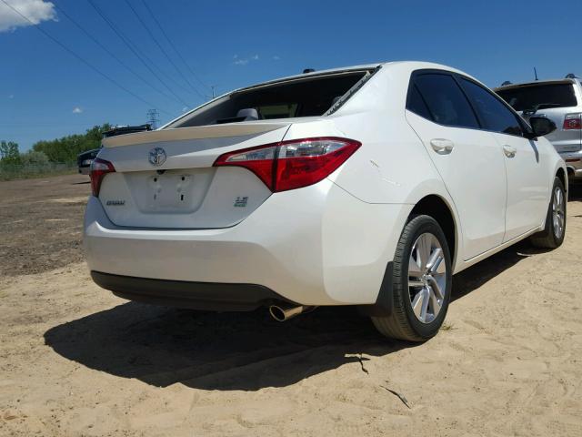 5YFBPRHE2EP081671 - 2014 TOYOTA COROLLA EC WHITE photo 4