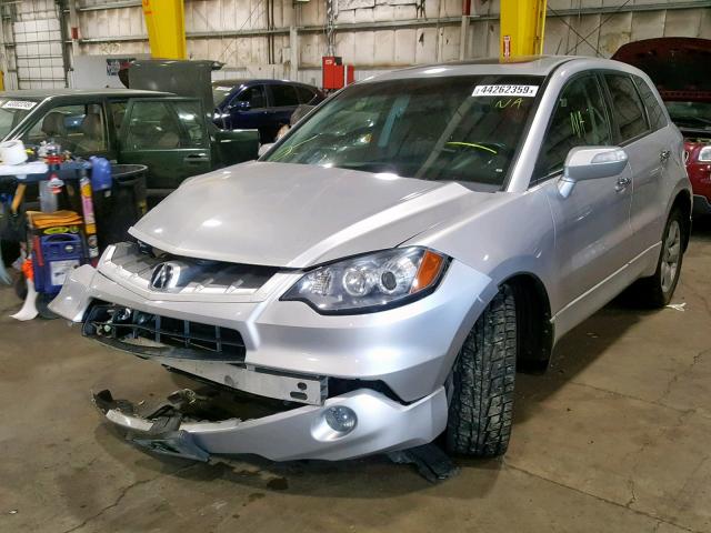 5J8TB18577A024959 - 2007 ACURA RDX TECHNO SILVER photo 2