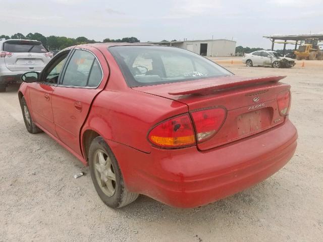 1G3NL52E13C195242 - 2003 OLDSMOBILE ALERO GL RED photo 3