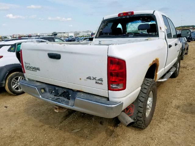 3D7KU28C54G148935 - 2004 DODGE RAM 2500 S თეთრი ფოტო 4