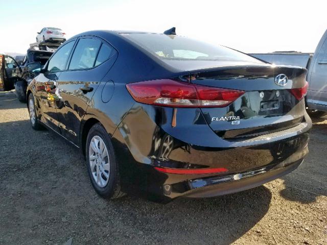 5NPD74LF0JH394267 - 2018 HYUNDAI ELANTRA SE BLACK photo 3