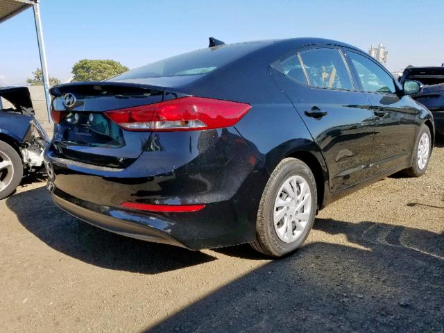 5NPD74LF0JH394267 - 2018 HYUNDAI ELANTRA SE BLACK photo 4