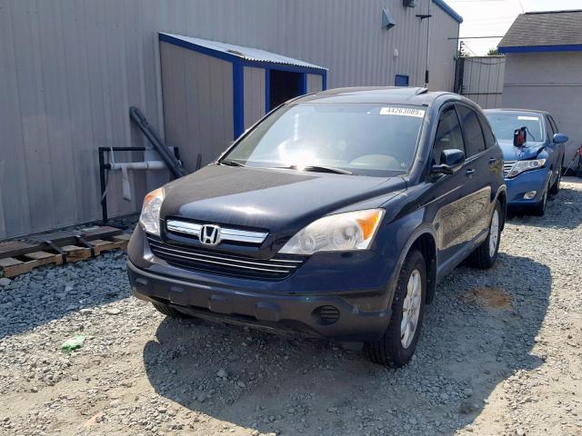 JHLRE48767C102643 - 2007 HONDA CR-V EXL BLACK photo 2