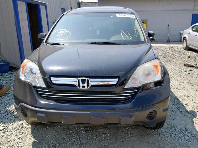 JHLRE48767C102643 - 2007 HONDA CR-V EXL BLACK photo 9