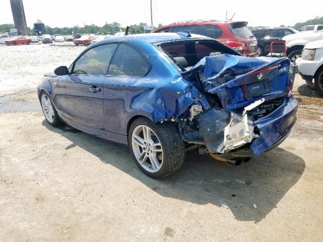 WBAUC73579VK95216 - 2009 BMW 135 I BLUE photo 3