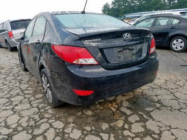 KMHCU4AE6GU143391 - 2016 HYUNDAI ACCENT SE BLACK photo 3