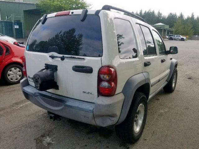 1J4GL48KX6W119645 - 2006 JEEP LIBERTY SP WHITE photo 4