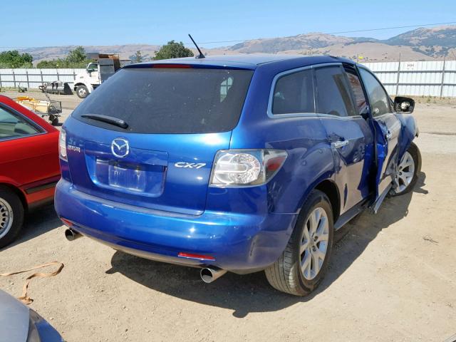 JM3ER29L070132326 - 2007 MAZDA CX-7 BLUE photo 4