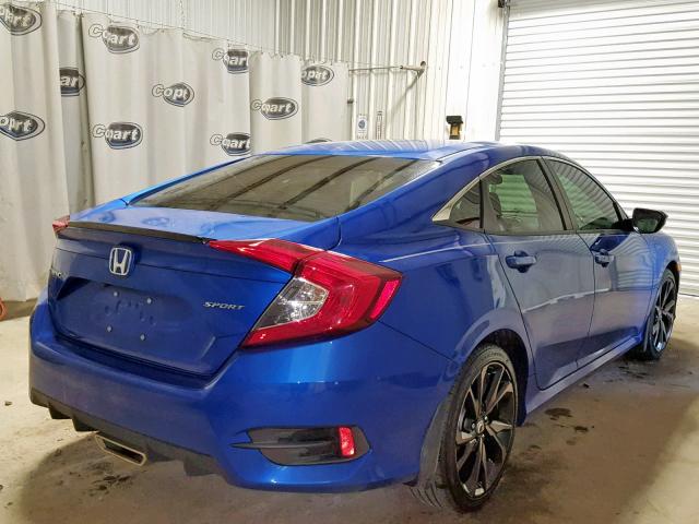 19XFC2F84KE012236 - 2019 HONDA CIVIC SPOR BLUE photo 4