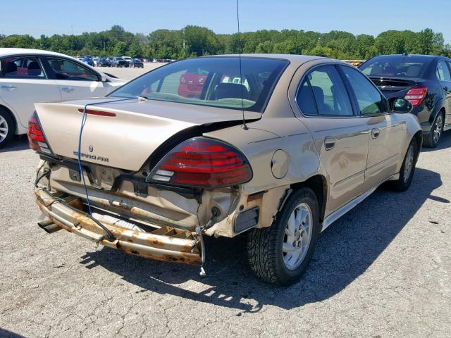 1G2NF52E93M538966 - 2003 PONTIAC GRAND AM S GOLD photo 4