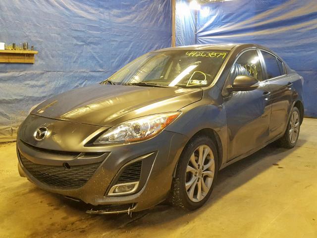 JM1BL1S54A1105540 - 2010 MAZDA 3 S BLACK photo 2