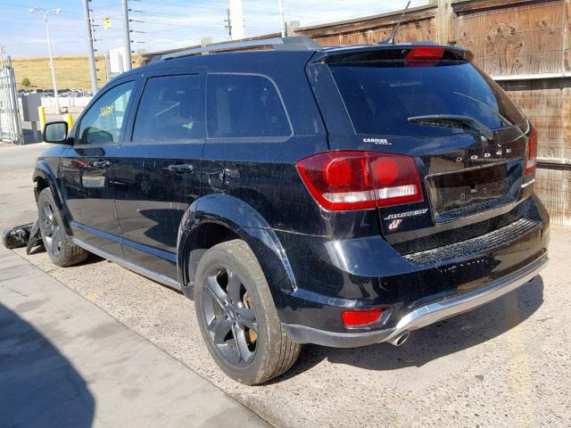 3C4PDDGG1JT371363 - 2018 DODGE JOURNEY CR BLACK photo 3