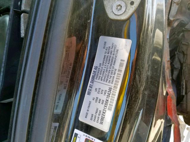 WMEEK31X88K104346 - 2008 SMART FORTWO PAS 黑色 照片 10