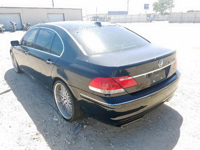 WBAHN83547DT76095 - 2007 BMW 750 BLACK photo 3