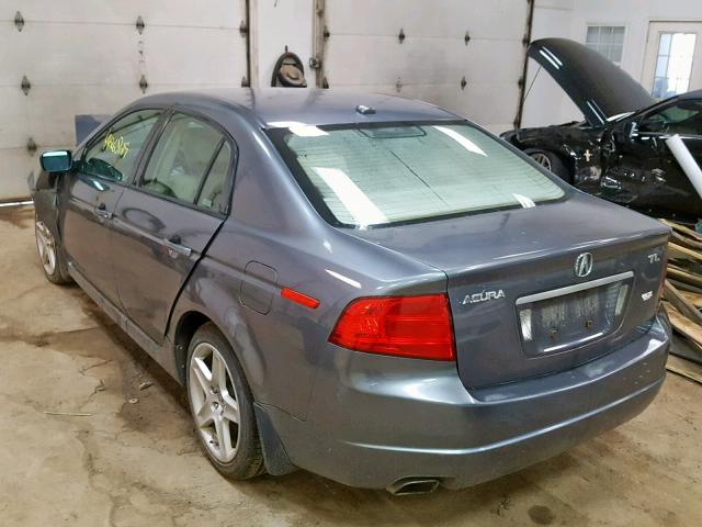 19UUA66216A024497 - 2006 ACURA 3.2TL GRAY photo 3