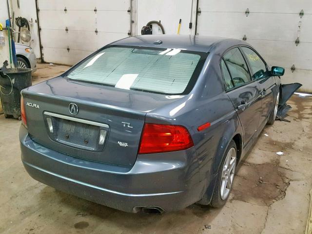 19UUA66216A024497 - 2006 ACURA 3.2TL GRAY photo 4