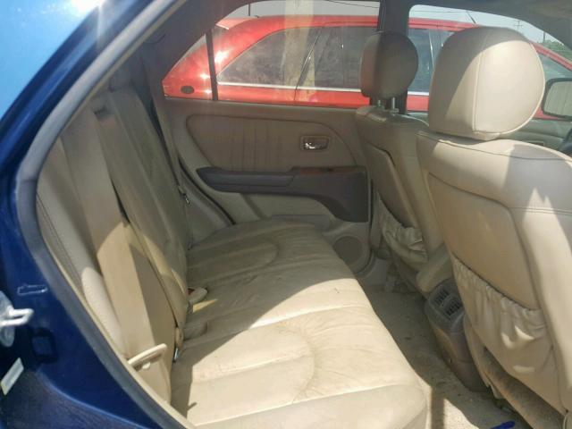 JTJHF10U830303667 - 2003 LEXUS RX 300 BLUE photo 6