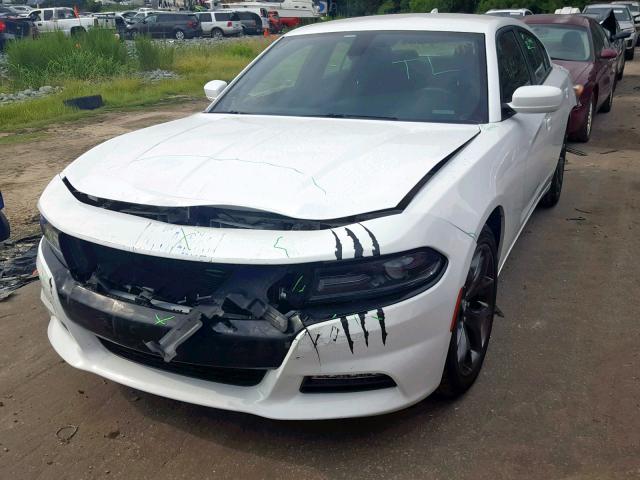 2C3CDXHGXFH917015 - 2015 DODGE CHARGER SX WHITE photo 2