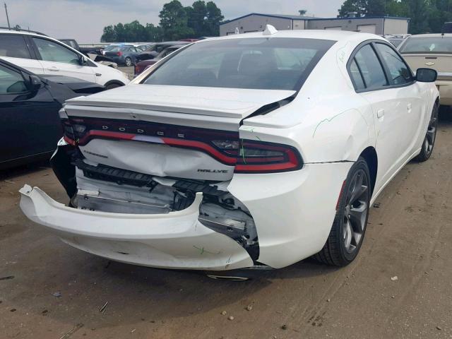 2C3CDXHGXFH917015 - 2015 DODGE CHARGER SX WHITE photo 4