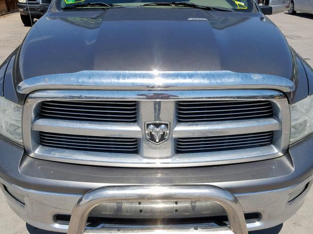 1C6RD7GT7CS154192 - 2012 DODGE RAM 1500 S GRAY photo 9