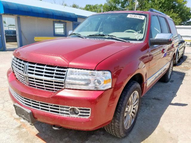 5LMFU28548LJ10658 - 2008 LINCOLN NAVIGATOR RED photo 2