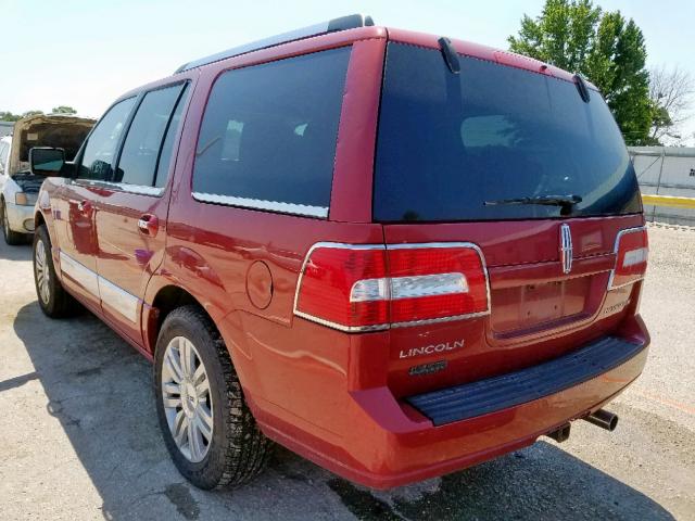 5LMFU28548LJ10658 - 2008 LINCOLN NAVIGATOR RED photo 3